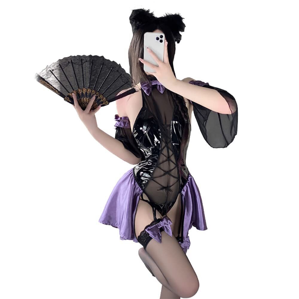 7655 cosplay sexy pajamas Chinese cheongsam Japanese geisha dance underwear
